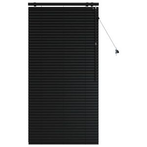 vidaXL Venet &scaron;koln&iacute; žaluzie Čern&aacute; 70 x 160 cm 35 mm Masivn&iacute; paulovnie
