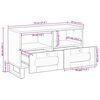 vidaXL Televizn&iacute; skř&iacute;ň Hněd&aacute; 70 x 33 x 46 cm Masivn&iacute; mangov&eacute; dřevo
