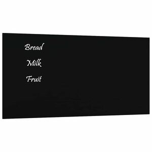 vidaXL N&aacute;stěnn&aacute; magnetick&aacute; tabule čern&aacute; 40 x 20 cm tvrzen&eacute; sklo