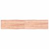 vidaXL Stoln&iacute; deska hněd&aacute; 200x40x(2-6)cm o&scaron;etřen&yacute; dřevo živ&aacute; hrana