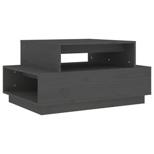vidaXL Konferenčn&iacute; stolek &scaron;ed&yacute; 80x55x40,5 cm masivn&iacute; borov&eacute; dřevo