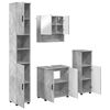 vidaXL Sada koupelnov&eacute;ho n&aacute;bytku N&aacute;stěnn&yacute; 4 pcs Betonově &scaron;ed&aacute;