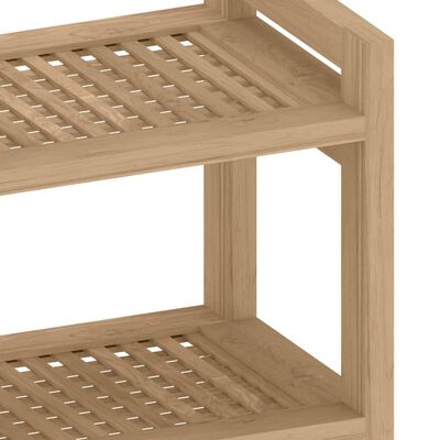 vidaXL Odkládací stolek do koupelny 45x30x45 cm masivní teakové dřevo