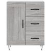 vidaXL Skř&iacute;ň highboard &scaron;ed&aacute; sonoma 69,5 x 34 x 180 cm kompozitn&iacute; dřevo