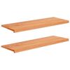 vidaXL Parapety 2 ks Lakovan&yacute; 110 x 40 x 2 cm Masivn&iacute; bukov&eacute; dřevo