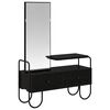 vidaXL Kosmetick&yacute; stůl Čern&yacute; dub 100 x 36,5 x 136 cm Kompozitn&iacute; dřevo