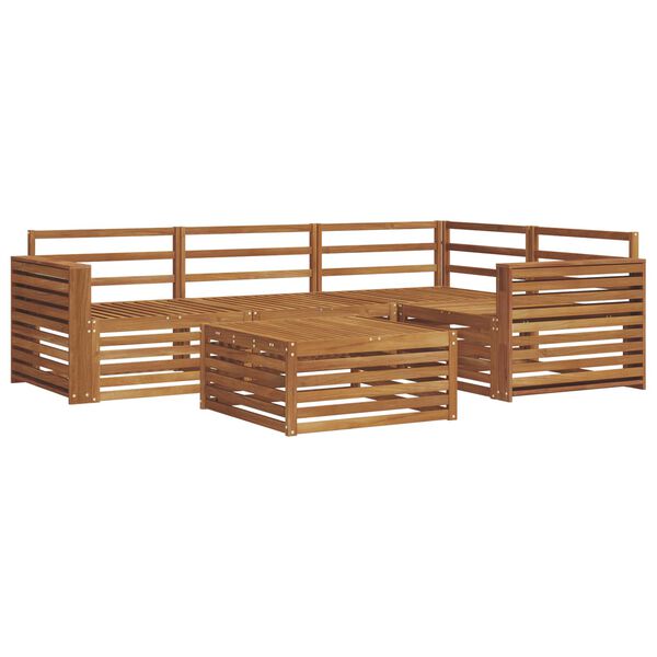 vidaXL Venkovn&iacute; pohovkov&aacute; souprava 5 pcs Př&iacute;rodn&iacute;