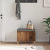 vidaXL Chodbičkov&aacute; lavice s pol&scaron;t&aacute;řem Star&eacute; dřevo 60 x 38 x 46 cm