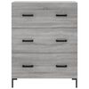 vidaXL Skř&iacute;ň highboard &scaron;ed&aacute; sonoma 69,5 x 34 x 180 cm kompozitn&iacute; dřevo