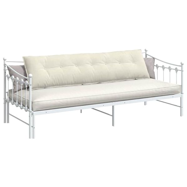 vidaXL Pol&scaron;t&aacute;ř na z&aacute;da Kr&eacute;mov&aacute; 200 x 50 cm Žebrovan&aacute; l&aacute;tka