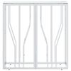 vidaXL Konzolový stolek 70 x 30 x 70 cm nerezová ocel a sklo