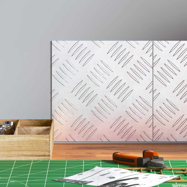 vidaXL Schodov&eacute; n&aacute;&scaron;lapy Čtvercov&yacute; 2 pcs Stř&iacute;brn&aacute; 20 x 20 cm Hlin&iacute;k