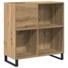 vidaXL Skř&iacute;ň na gramofonov&eacute; desky dub artisan 84,5 x 38 x 89 cm