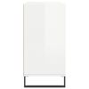 vidaXL Příborník bílý s vysokým leskem 103,5x35x70 cm kompozitní dřevo