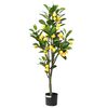 vidaXL Uměl&yacute; citronovn&iacute;k 136 listů 120 cm zelen&yacute;