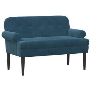 vidaXL Pohovka s knofl&iacute;kov&yacute;m pro&scaron;&iacute;v&aacute;n&iacute;m Modr&aacute; 120 x 66 x 78 cm Samet