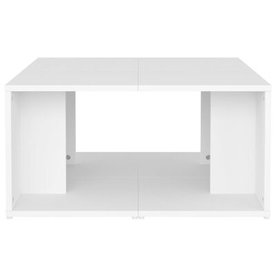 vidaXL Konferenční stolky 4 ks bílé 33 x 33 x 33 cm dřevotříska