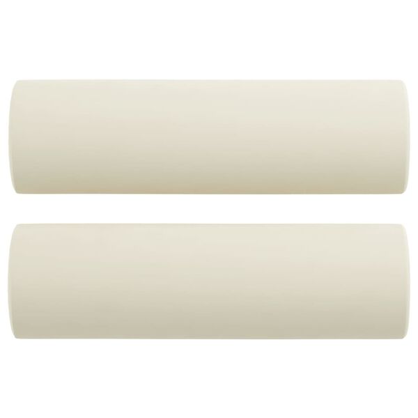 vidaXL 3d&iacute;ln&aacute; sedac&iacute; souprava s pol&scaron;t&aacute;ři kr&eacute;mov&aacute; samet