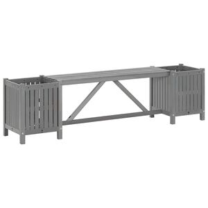 vidaXL Zahradn&iacute; lavice se 2 truhl&iacute;ky 150 cm masivn&iacute; ak&aacute;cie &scaron;ed&aacute;