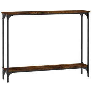 vidaXL Konzolov&yacute; stolek kouřov&yacute; dub 100x22,5x75 cm kompozitn&iacute; dřevo