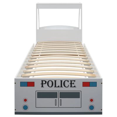 vidaXL Dětská postel policejní auto s matrací 90 x 200 cm 7 zón H2