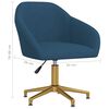 vidaXL Otočn&aacute; j&iacute;deln&iacute; židle modr&aacute; samet
