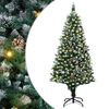 vidaXL Uměl&yacute; v&aacute;nočn&iacute; stromeček Zelen&aacute; 180 cm PVC, ocel a plast