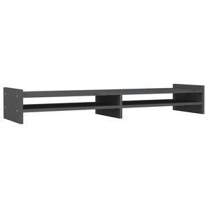 vidaXL Stojan na monitor b&iacute;l&yacute; 100 x 27 x 15 cm masivn&iacute; borov&eacute; dřevo