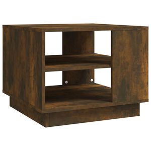 vidaXL Konferenčn&iacute; stolek kouřov&yacute; dub 55 x 55 x 43 cm kompozitn&iacute; dřevo