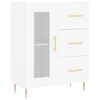 vidaXL Skř&iacute;ň highboard b&iacute;l&aacute; 69,5 x 34 x 180 cm kompozitn&iacute; dřevo