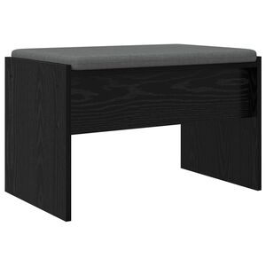 vidaXL Chodbičkov&aacute; lavice s pol&scaron;t&aacute;řem Čern&yacute; dub 63 x 38 x 40 cm