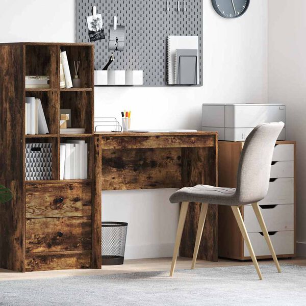 vidaXL Stůl Kouřov&yacute; dub 80 x 40 x 76 cm