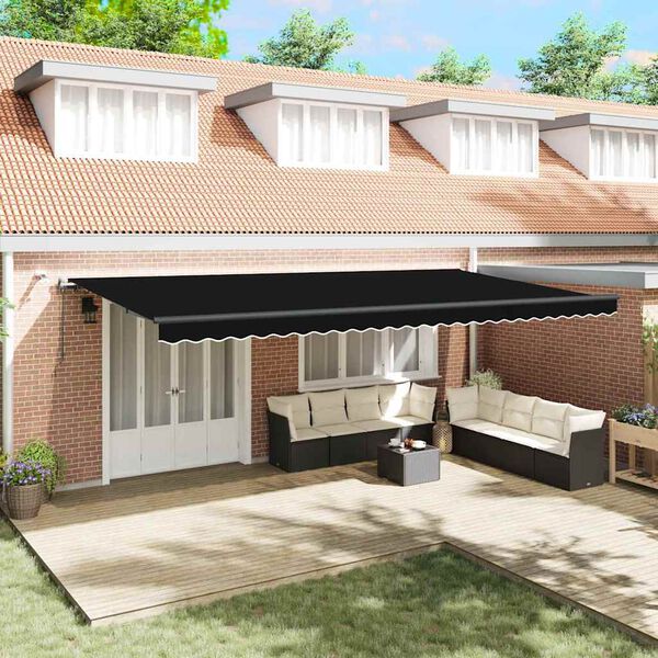 vidaXL Pl&aacute;tno pro mark&yacute;zu s Čern&aacute; 600 &times; 300 cm Polyester