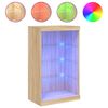 vidaXL Př&iacute;born&iacute;k s LED osvětlen&iacute;m dub sonoma 60,5 x 37 x 100 cm