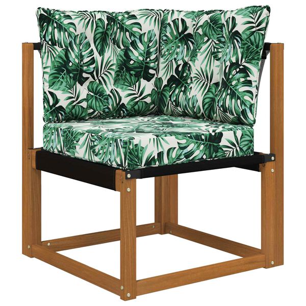 vidaXL Venkovn&iacute; pol&scaron;t&aacute;ř na pohovku 3 pcs Vzor listů Polyester