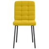vidaXL Jídelní židle 2 ks žluté samet