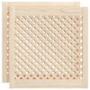 vidaXL N&aacute;bytkov&aacute; dv&iacute;řka mř&iacute;žkov&yacute; design 2 ks 59,5 x 61,5 cm borovice