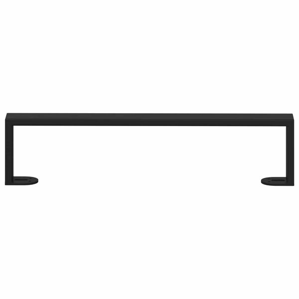 vidaXL N&aacute;bytkov&eacute; nohy 2 pcs Čern&aacute; 43,6 x 4 x 10 mm Železo