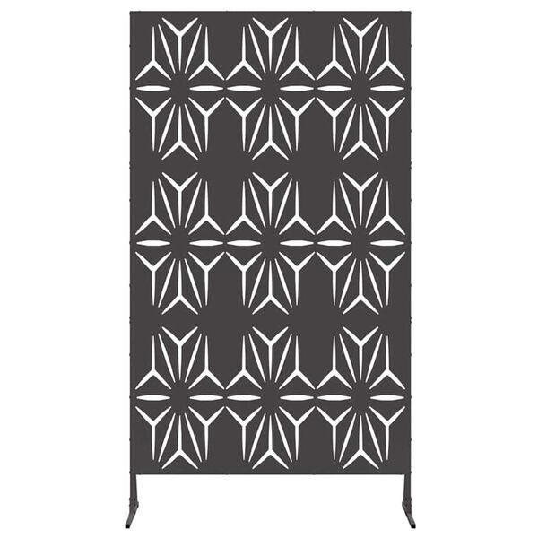 vidaXL Obrazovka pro soukromí Černá Ocel