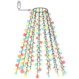 vidaXL Světeln&aacute; s&iacute;ť na v&aacute;nočn&iacute; stromek 150 barevn&yacute;ch LED diod 150 cm