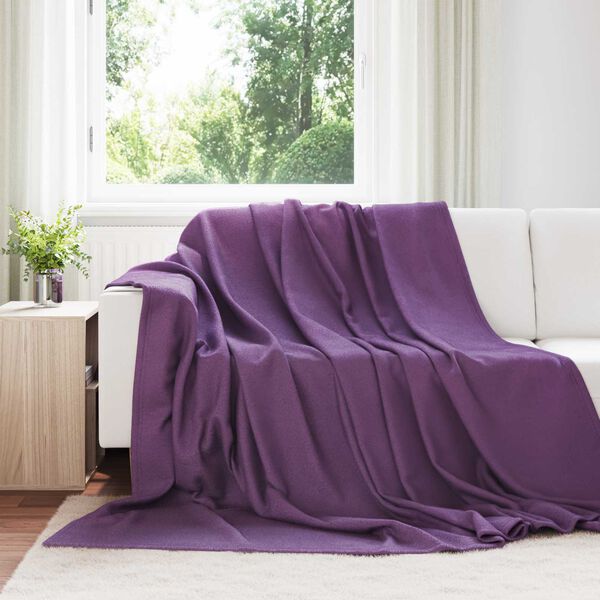 vidaXL Dekoračn&iacute; deky 24 pcs Fialov&aacute; 270 x 240 cm Fleece