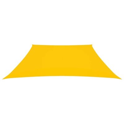 vidaXL Stínicí plachta oxfordská látka lichoběžník 2/4 x 3 m žlutá