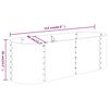 vidaXL Vyvýšený záhon pozinkovaná ocel 114x40x36 cm antracitový