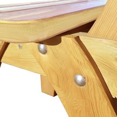 vidaXL Pivní stůl se 2 lavicemi impregnované borové dřevo