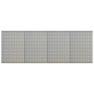 vidaXL N&aacute;stěnn&eacute; děrovan&eacute; panely 4 ks 40 x 58 cm ocel