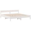 vidaXL Postel s knihovnou bez matrace b&iacute;l&aacute; 180x200 cm masivn&iacute; borovice
