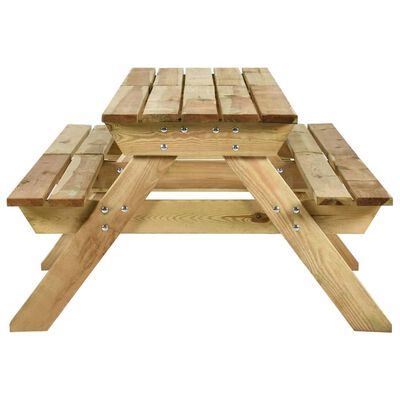 vidaXL Piknikový stůl a lavice 220x122x72 cm impregnované borové dřevo