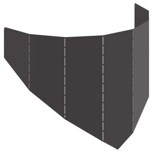 vidaXL Okraj tr&aacute;vn&iacute;ku 100 x 45 cm Ocel Čern&aacute;