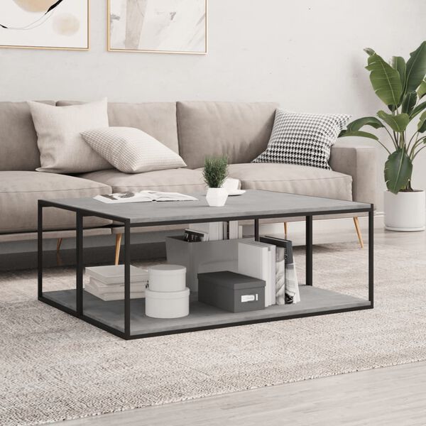 vidaXL Police na knihy 4 ks betonově &scaron;ed&eacute; 100 x 40 x 1,5 cm kompozit