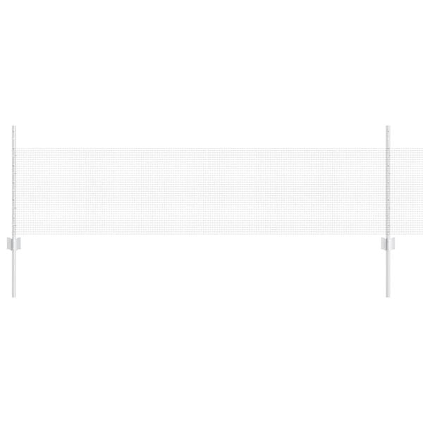 vidaXL Plot s sloupkem Stř&iacute;brn&aacute; 0,5 x 25 m Ocel